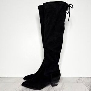 Blondo Black Suede Over the Knee Boot 8M